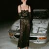 lace see through dress