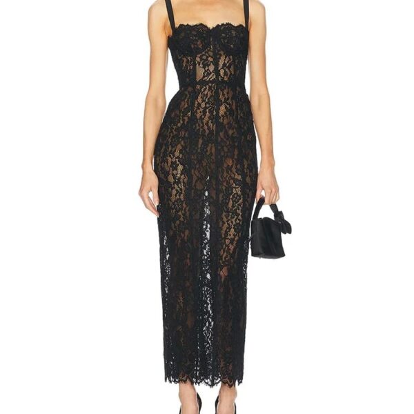 lace see through dress
