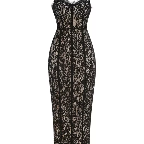 lace see through dress