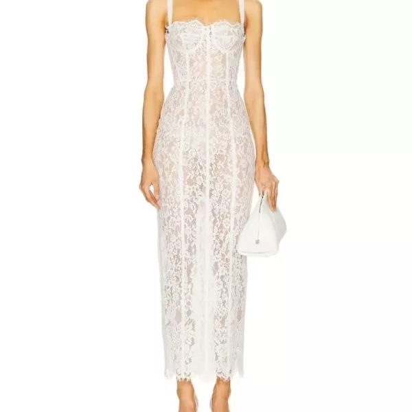 lace see through dress