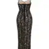 lace see through dress