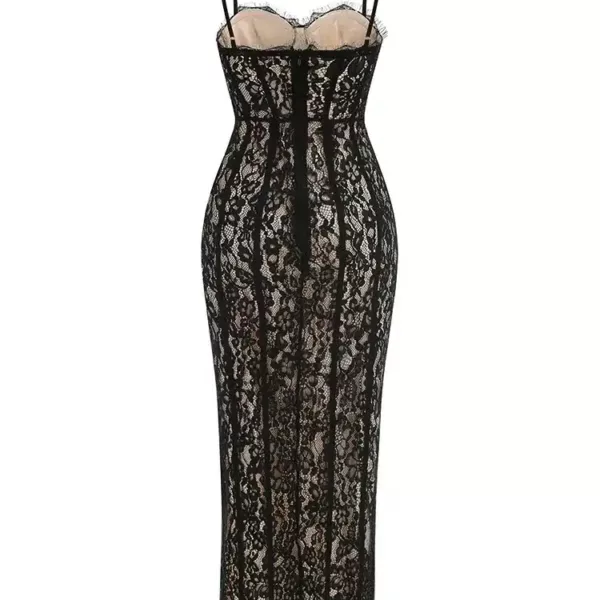 lace see through dress