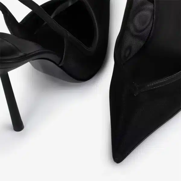 Textured Slingback Stiletto Heels