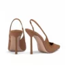 Textured Slingback Stiletto Heels