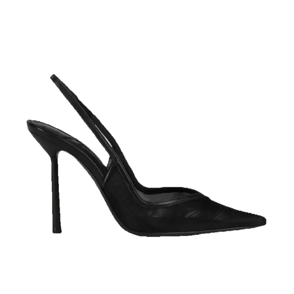 Textured Slingback Stiletto Heels