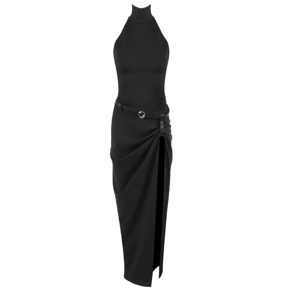 Halter Backless Maxi Dress