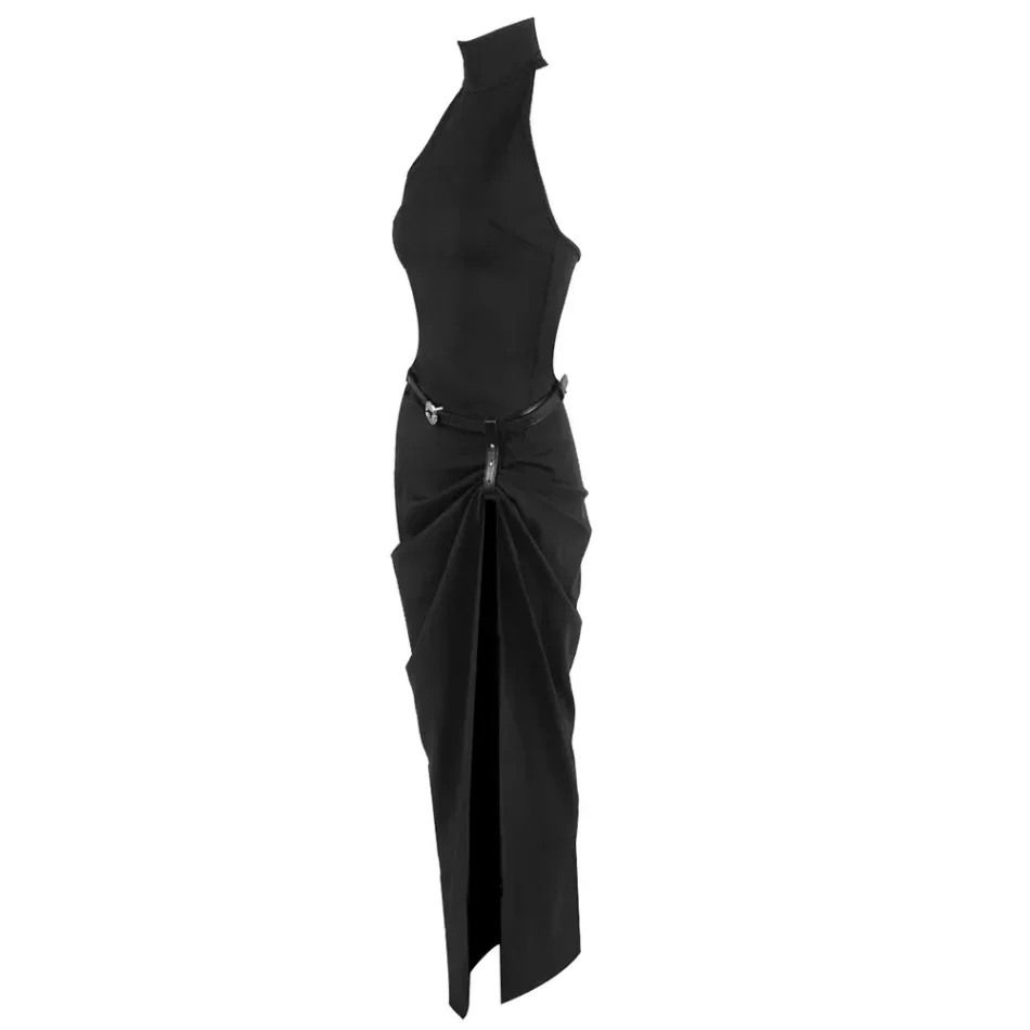 Halter Backless Maxi Dress