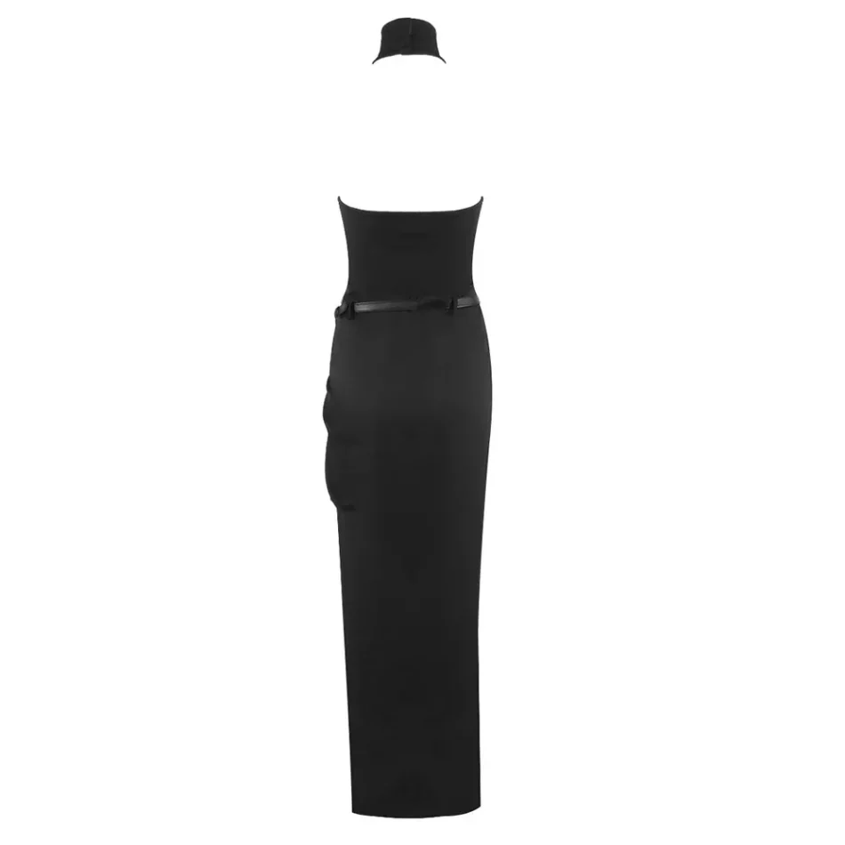 Halter Backless Maxi Dress