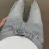 Rhinestone Wide-Leg Jeans
