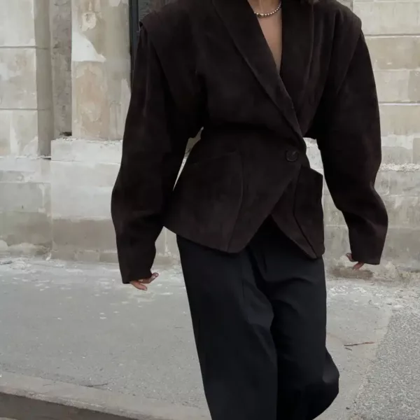 Vintage Suede Oversized Jacket 5
