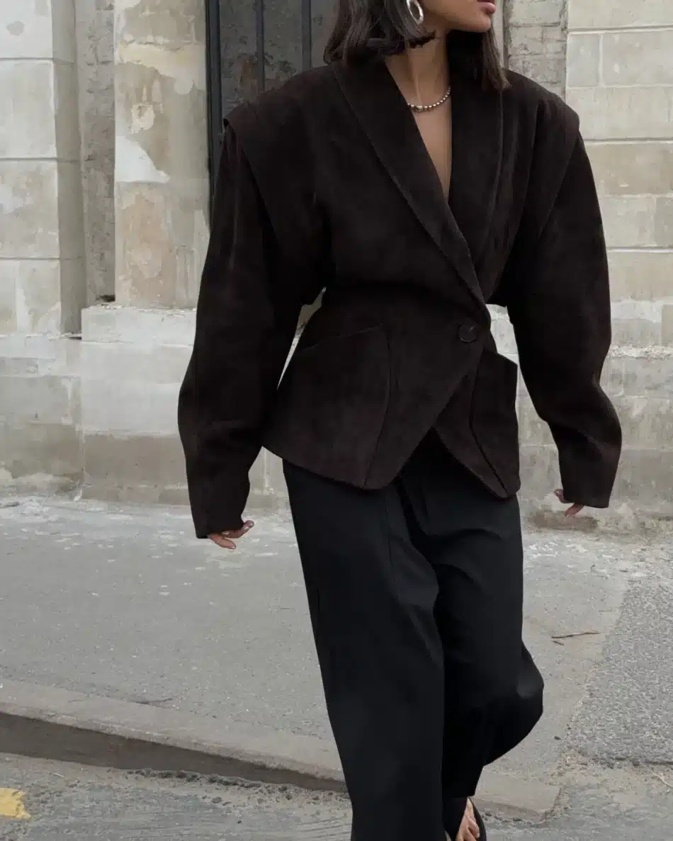 Vintage Suede Oversized Jacket 5