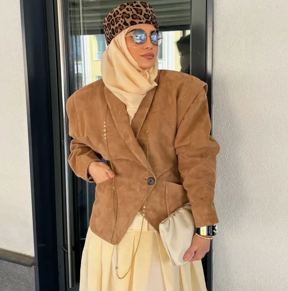 Vintage Suede Oversized Jacket 5