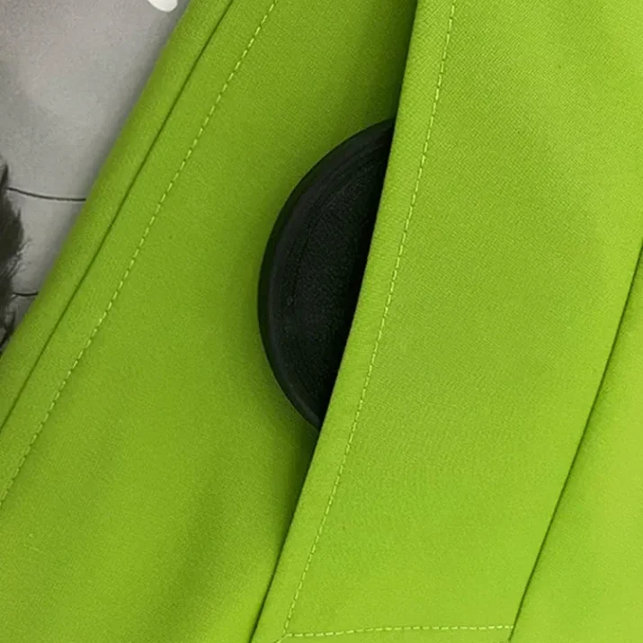 Lime Green Oversized Trench Coat