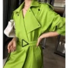 Lime Green Trench Coat