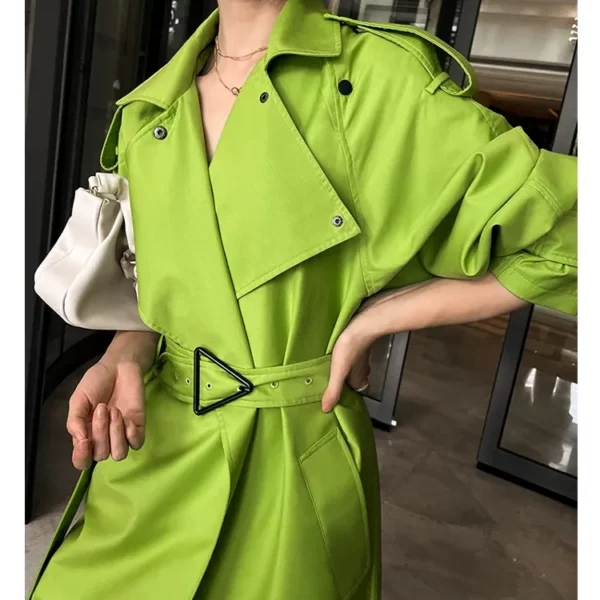 Lime Green Trench Coat