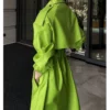 Lime Green Trench Coat
