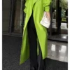 Lime Green Trench Coat