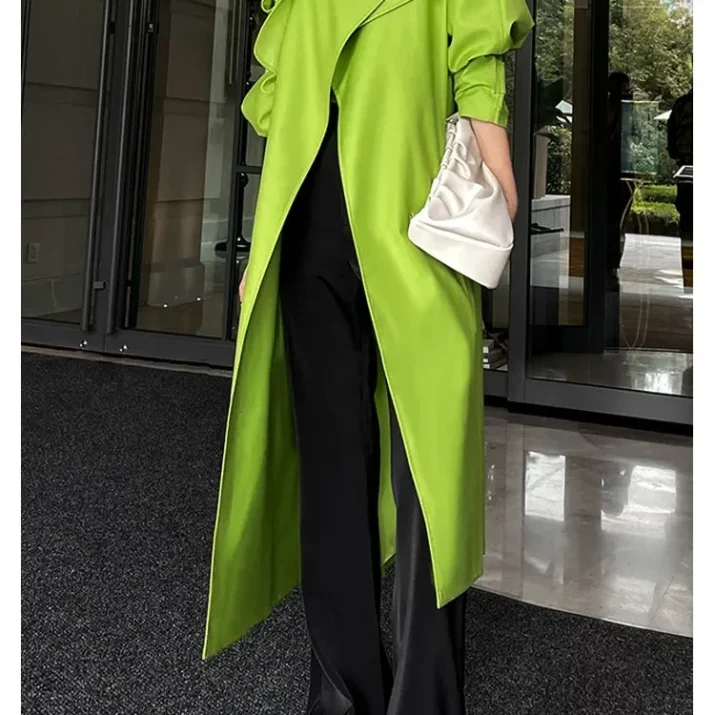 Lime Green Trench Coat