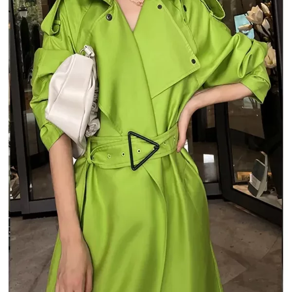 Lime Green Trench Coat