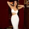 Mesh Panel Cut Out Dress