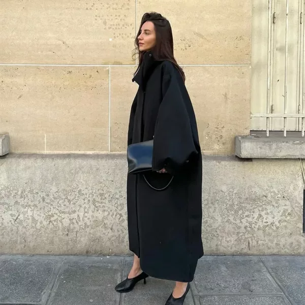 Oversized Batwing Sleeve Coat