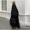Oversized Batwing Sleeve Coat