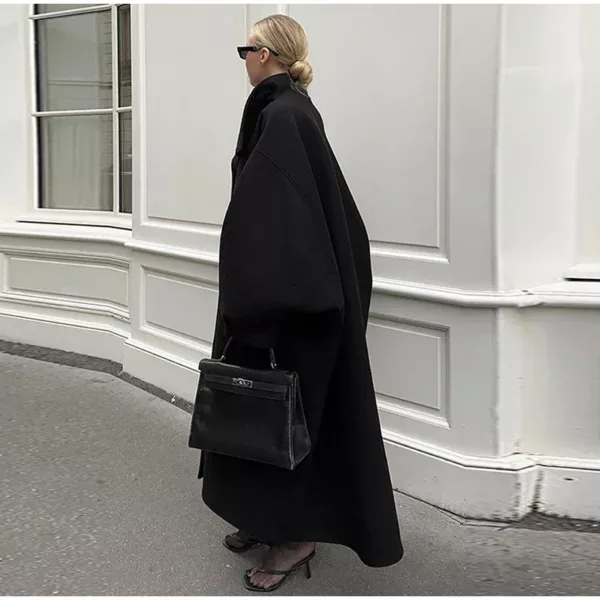 Oversized Batwing Sleeve Coat