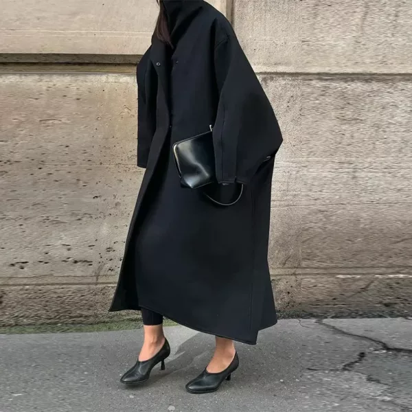 Oversized Batwing Sleeve Coat