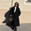 Oversized Batwing Sleeve Coat