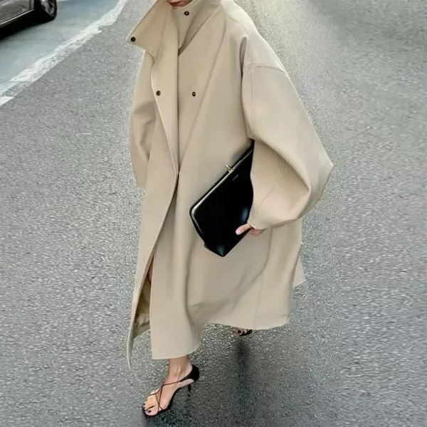 Oversized Batwing Sleeve Coat