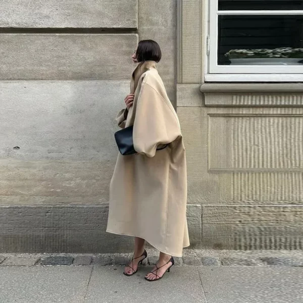 Oversized Batwing Sleeve Coat