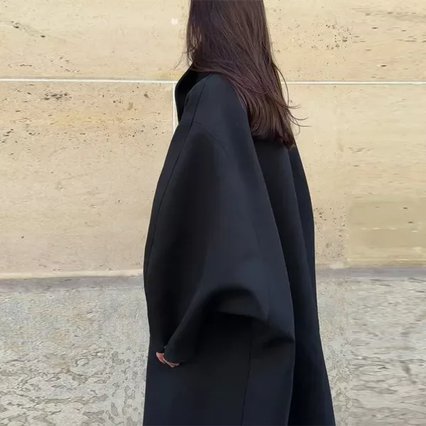 Oversized Batwing Sleeve Coat