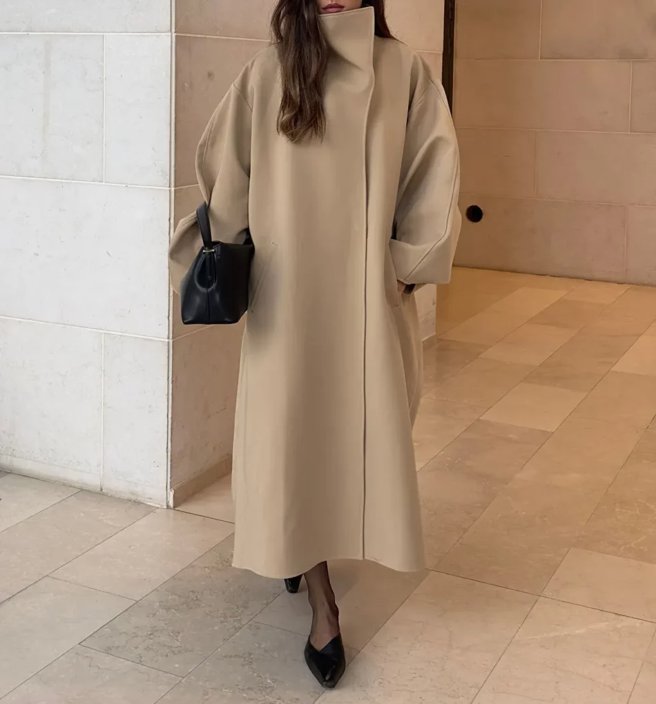Oversized Batwing Sleeve Coat