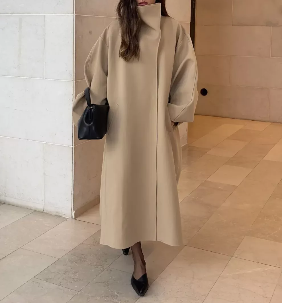 Oversized Batwing Sleeve Coat