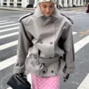 Oversized Short Trench Coat