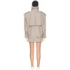 Oversized Short Trench Coat