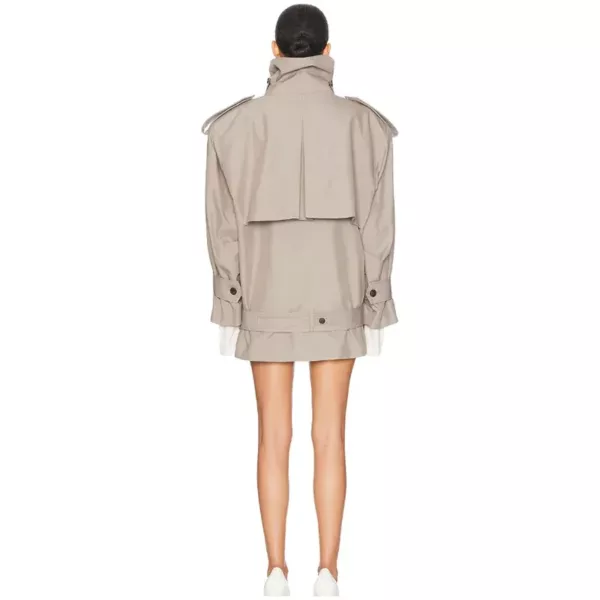 Oversized Short Trench Coat