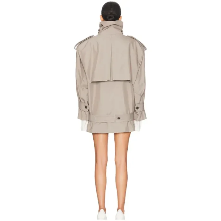Oversized Short Trench Coat