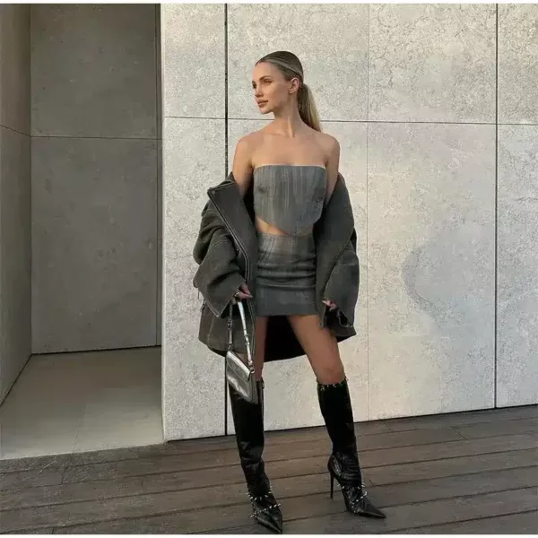 Oversized Suede Biker Jacket