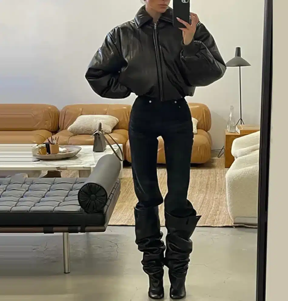 Slouchy Pockets Knee Boots