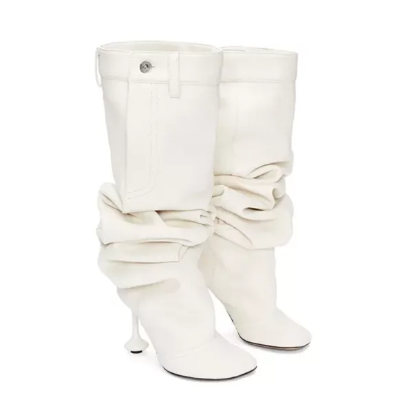 Slouchy Pockets Knee Boots