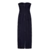 Strapless Denim Midi Dress