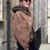 Vintage Brown Hoodie Jacket