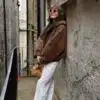 Vintage Brown Hoodie Jacket