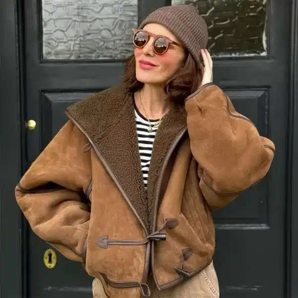 Vintage Brown Hoodie Jacket