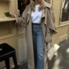 Oversized Sand Trench Coat
