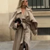 Oversized Sand Trench Coat