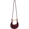 Sculpted Velvet Burgundy Bag