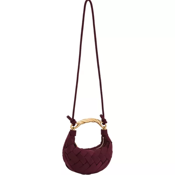 Sculpted Velvet Burgundy Bag