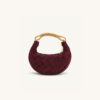 Sculpted Velvet Burgundy Bag